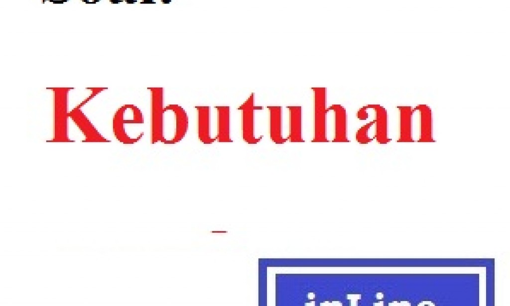 Bank Soal Ekonomi - Kebutuhan