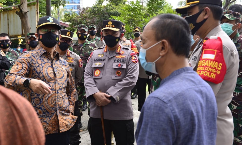 Tinjau PPKM Mikro di Bekasi, Kapolri Minta Perkuat Tracing Testing dan Tes PCR  Dipercepat 1 Hari
