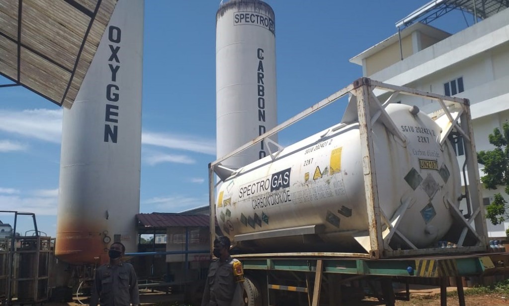 CEK STOK OKSIGEN POLSEK SUNGAI RAYA SAMBANGI PT SPECTRO GAS