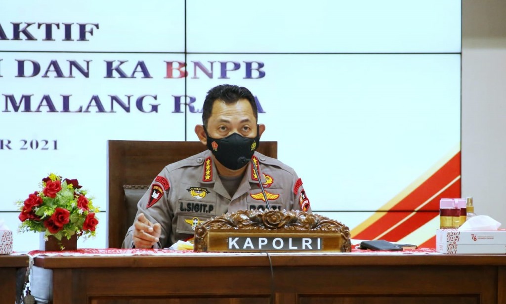 Kapolri Minta Forkopimda Malang Raya Pertahankan Angka Isoter dan Akselerasi Vaksinasi